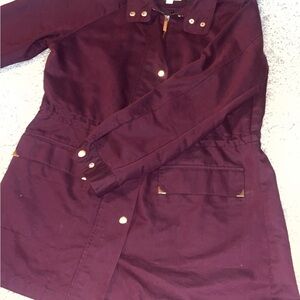 Burgundy Jacket with Copper Accents